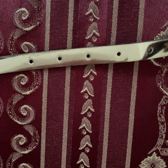 NEW Small Thin Metallic Champagne Yellow Belt NY&C Square Buckle elegant - Picture 11 of 12